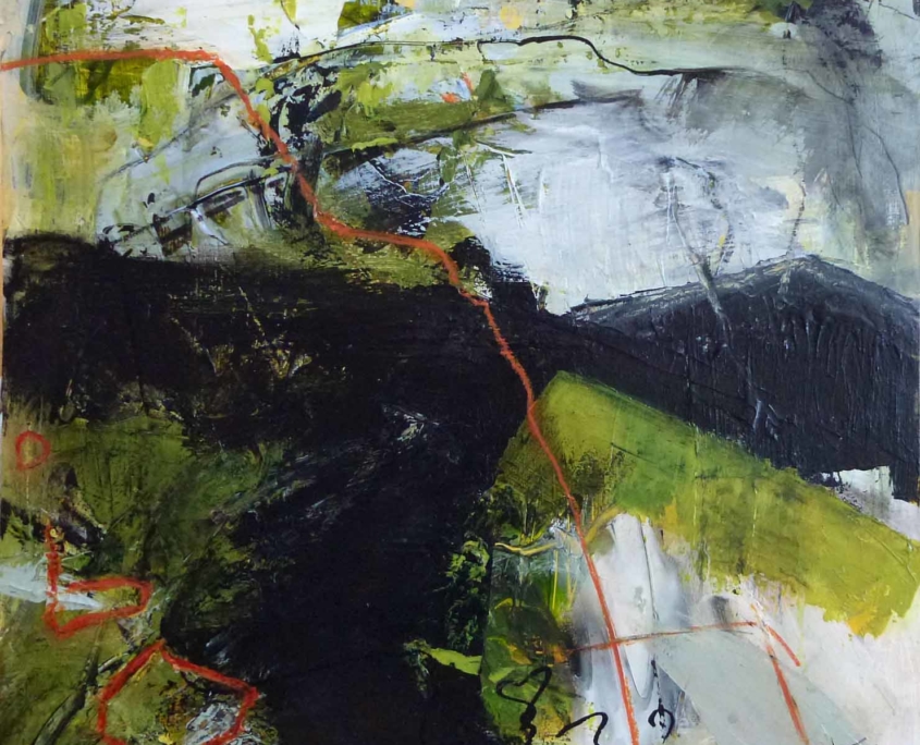 abstract landscape painting